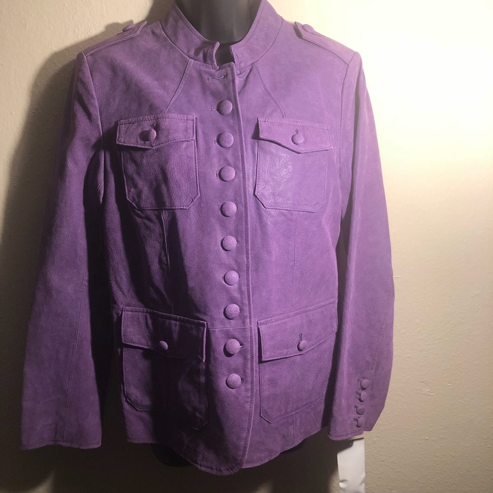 Twiggy London leather jacket